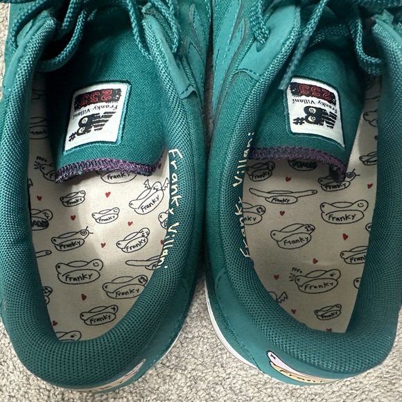 New Balance Franky Villani Skate Sneakers 12 Men Green Purple Numeric 255 Shoes - Picture 3 of 6